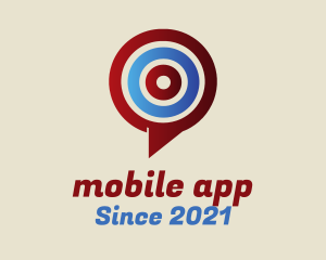 Target Chat App logo design