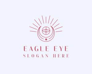 Celestial Eye Crescent logo design