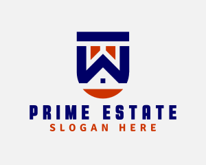 House Property Letter W Logo