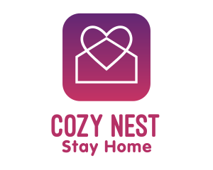 Home - Stay Home App logo design