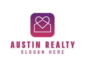 Heart Realty Property logo design