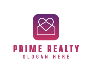 Heart Realty Property logo design