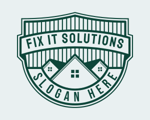 Repair - Green Roof Repair logo design