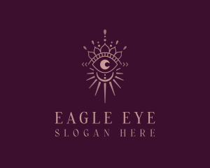 Boho Eye Celestial logo design