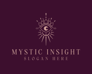 Boho Eye Celestial logo design