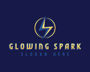 Power Lightning Voltage logo design