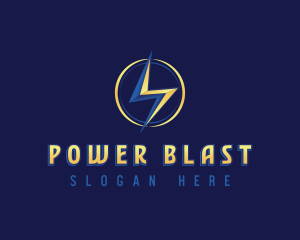 Power Lightning Voltage logo design