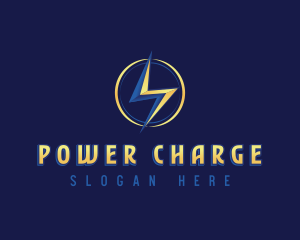 Power Lightning Voltage logo design