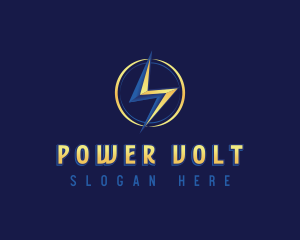 Power Lightning Voltage logo design