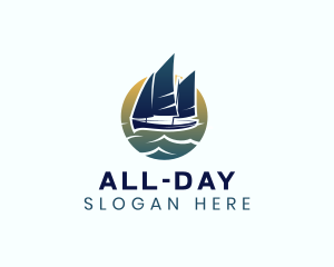 Tourist - Yacht Sea Sailing logo design