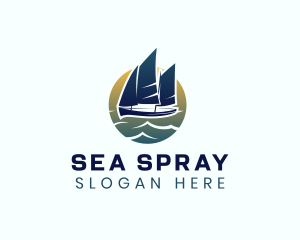 Yacht Sea Sailing logo design