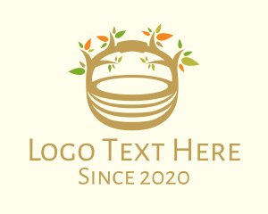 Basket - Tree Nest Basket logo design