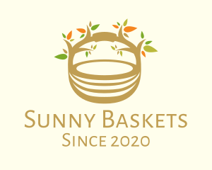 Tree Nest Basket logo design