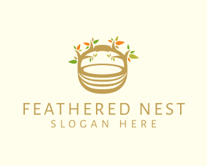 Tree Nest Basket logo design