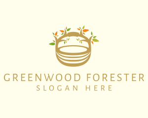 Eco Nest Basket logo design