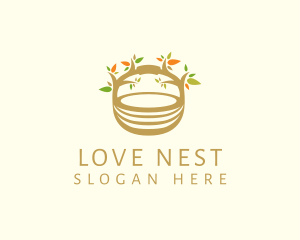 Eco Nest Basket logo design