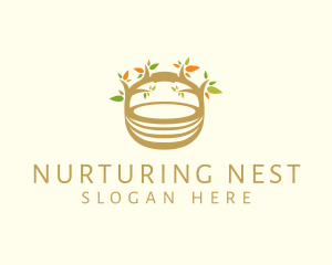 Tree Nest Basket logo design