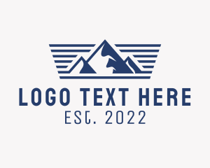 Post Stamp - Mountain Outdoor Camp logo design