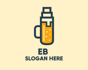 Geometric Beer Mug  Logo