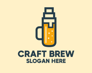 Geometric Beer Mug  logo design