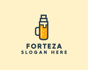 Geometric Beer Mug  Logo