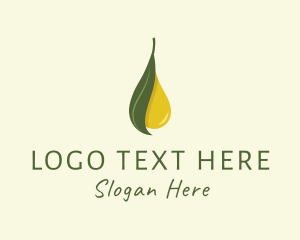 Drop - Leaf Oil Extract logo design