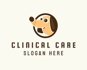 Happy Dog Character logo design