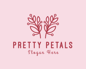 Feminine Flower Boutique logo design