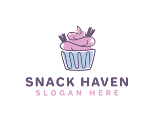 Cupcake Icing Pastry logo design