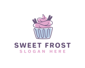 Cupcake Icing Pastry logo design