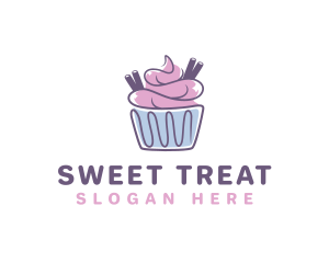 Cupcake Icing Pastry logo design