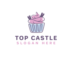 Cupcake Icing Pastry logo design