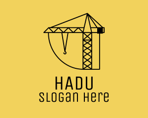 Construction Tower Crane Logo