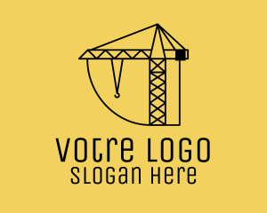 Construction Tower Crane Logo