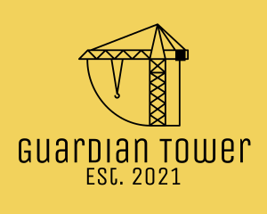 Construction Tower Crane logo design