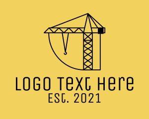 Engineering - Construction Tower Crane logo design