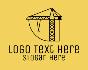 Construction Tower Crane Logo