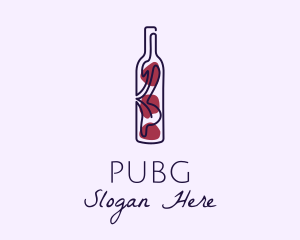 Nightclub - Artistic Wine Bottle logo design