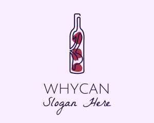 Cocktail - Artistic Wine Bottle logo design