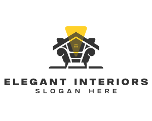 Furnishing Interior Decor logo design