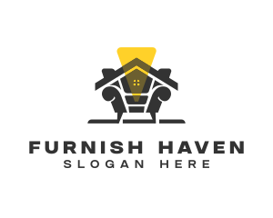 Furnishing Interior Decor logo design