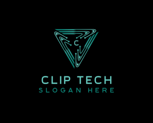 Tech Circuitry Cyber logo design