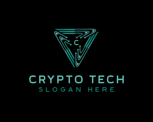 Tech Circuitry Cyber logo design