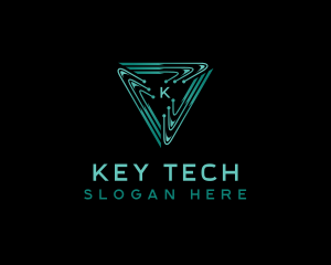 Tech Circuitry Cyber logo design