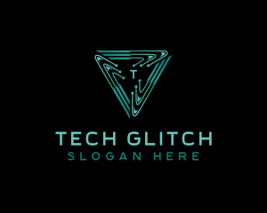 Tech Circuitry Cyber logo design