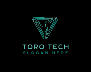 Tech Circuitry Cyber logo design