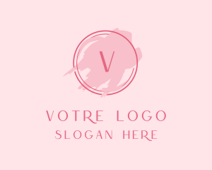 Hair Salon - Feminine Paint Brush logo design