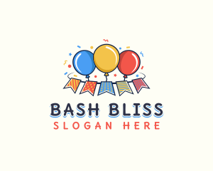 Party - Party Balloon Confetti logo design