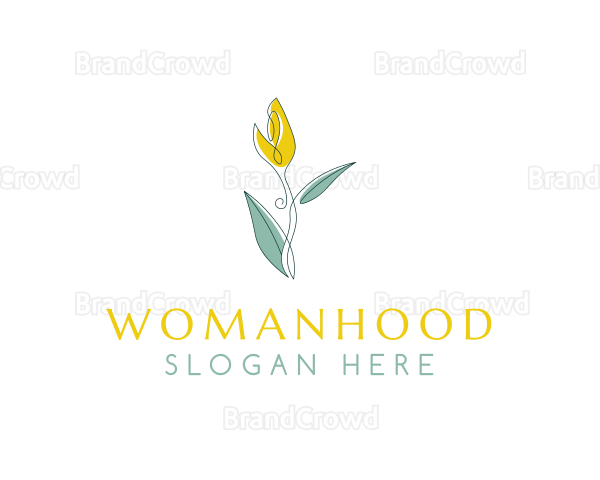 Tulip Flower Organic Logo