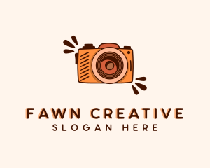 Creative Camera Doodle logo design